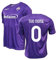 ZeroPlayer Maglia Replica Ufficiale Fiorentina Personalizzabile con Nome e Numero a Scelta, Modello Home Stagione 2024/2025, Viola, Bianco, Adulto, Ragazzo, Bambino, Taglia Small