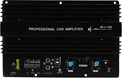PNMNZTPAP 1. 2 V 1000W. Subwoofer Bass Potente 105DBA Mono Car Audio Audio Amplificatore ad Alta Potenza Amplificatore AMP Scheda Termica sovraccarico Proteggi Bassi Potente Audio per Moto