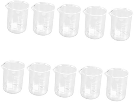 Cabilock Lot De 10 Verres Doseurs En Verre Transparents De 100 Ml