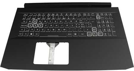 Acer 6B.QCHN2.015 Original Tastatur inkl. Topcase CH (Schweiz) schwarz | mit Backlight für Nitro 5 (AN517-52)
