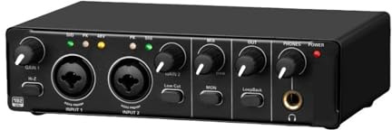 Mezclador de audio, Tarjeta de sonido externa profesional pequeña, sin controlador for ordenador, teléfono móvil, grabación en, karaoke, compatible con 48 V para transmisión en vivo, podcasting, PC