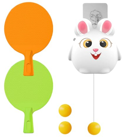 Door Pong Game for Kids - Adjustable Table Tennis Trainer, Portable Interactive Sport Toy, Hanging Practice Set | Yard Wall Indoor Play Training, Brain Mind Coordination Activity, Home Recreation