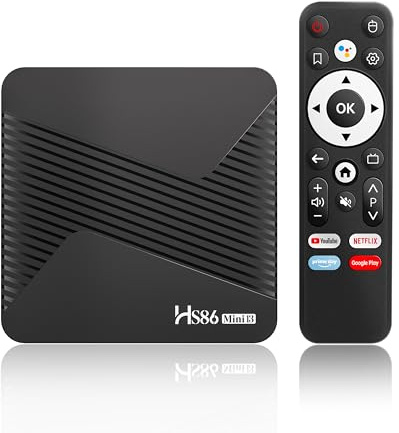 Android TV Box 14.0, Android Box 2GB RAM 16GB ROM, RK3528 Quad-Core, supporta 2.4G/5G Doppio WiFi, 100M Ethernet Ultra HD 8K Smart TV Box