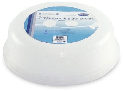 Royle Home Set of 2 Plastic Microwavable Plate Covers 26cm