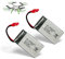 SYMA 2 Stück Ersatzakku X5HC und X5HW Quadrocopter 600 mAh Drohne