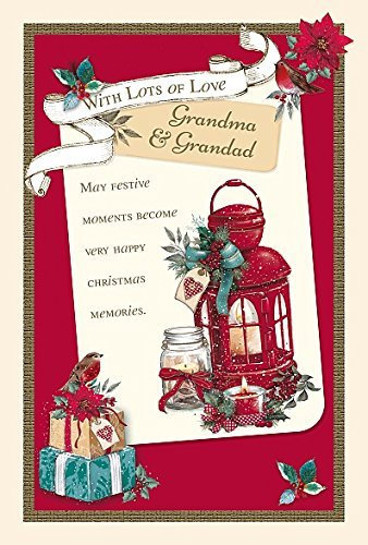 Wishing Well Studios Weihnachten Karte – Oma und Opa – Happy Christmas