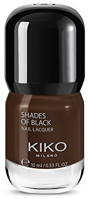 Kiko Make Up Milano Shades of Black Nail lacquer Nagellack Nr. 001 Chocolat Noir Inhalt: 10ml Nail Polish Nagellack.
