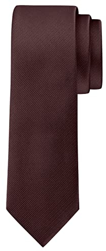 BomGuard Herren Krawatte 6cm, braun matt