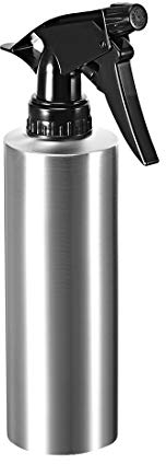 sourcing map 11.8oz/350ml Spray Bottle 304 Stainless Steel with Fine Mist Sprayer, Empty Refillable Container