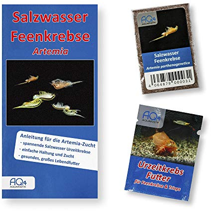 Artemia Zucht Set (klein) für Aquarianer - mehr als 1.000.000 Eier - mit Futter und Anleitung, Artemia parthenogenetica