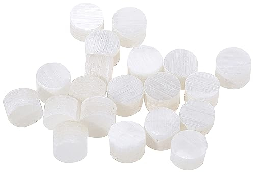 Musiclily Pro 3mm Natürliche Mother of Pearl Gitarren Griffbrett Inlay Dots, White Pearl (20er Set)