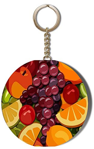 Gift Insanity MIXED FRUIT PHOTO 58mm CHAIN KEYRING BOTTLE OPENER