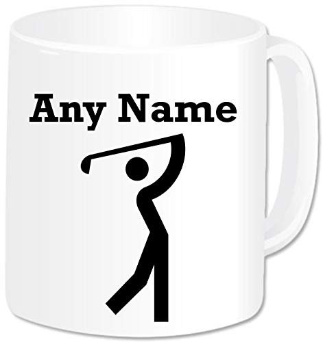 Golf Gifts for Men - Personalised Golfing Golfer Golf Putter Mug Cup - Novelty Sports Present for Him. Great for Birthday Christmas Anniversary Father's Day Dad Son Grandad Uncle Husband