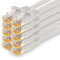 Câble Réseau CAT7 CAT 7 10 Gigabit - 10x 3,0m - RJ45 Ethernet LAN DSL Routeur Modem - Blanc