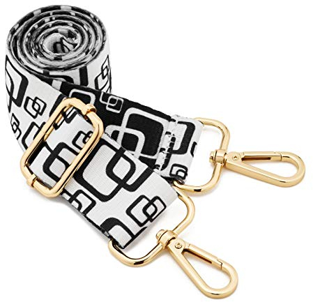 ZOUIQSS Damen Goldfarbene Bunter Schultergurt längenverstellbarer breiter Tragegurt Schultergurt für Handtaschen 3.8cm breit 73-125cm-Schultergurt für Handtaschen((3.8CM) Color28)