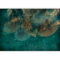 murando - Papier peint panoramique artistique 450x315 cm - Revêtement mural décoration pour chambre salon cuisine - Design unique et moderne - Turquoise jaune vert - f-A-10007-a-a