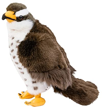 Teddys Rothenburg Kuscheltier Falke 23 cm braun/grau/weiß Plüschvogel