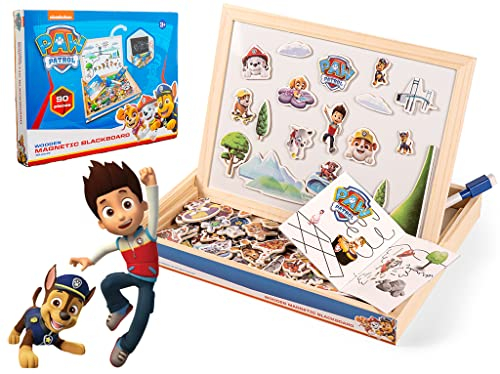 HH Poland 67474-WMB-PAW 1 Paw Patrol Kindertafel Magnettafel Spielzeug, Schwarz