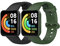 MoKo 2 Pack Straps Compatible with Redmi Watch 2 Lite/Xiaomi Poco Watch, Soft Silicone Replacement Sport Band Wristband for Women Men, Black/Dark Green