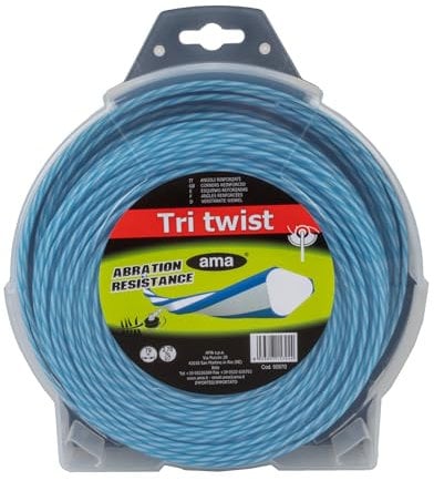 AMA Filo per Decespugliatore Silenziato Triangolare Ø 2,7 mm, Bobina da 79 m, Rivestimento PA66 e PA6, Ideale per Giardinaggio