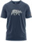 FORSBERG Espenson T-Shirt mit stylischem Bär Brustlogo Rundhals für Herren, Farbe:dunkelblau/grau, Größe:4XL