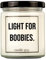 candle guy Duftkerze | Light for boobies. | Handgemacht aus 100% Sojawachs | 70 Stunden Brenndauer