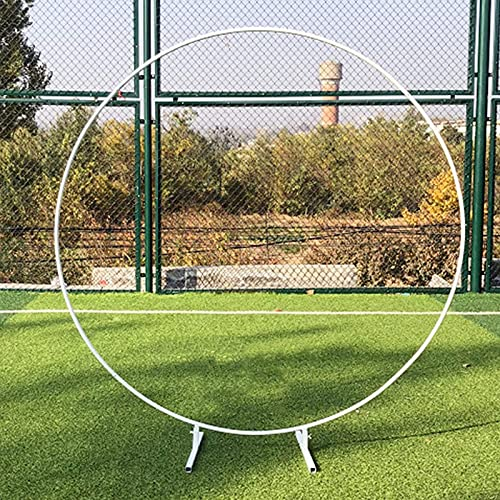 Gartenbogen aus Metall, runder Hochzeitsbogen, Rosenbögen, Lauben für Kletterpflanzen, Kletterhilfe, Rankgitter, Pergolen, Torbogen, Kletterbogen, Rankgitter, wetterfest, Rasengarten-Feier