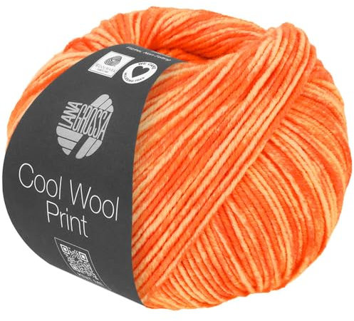 LANA GROSSA Cool Wool Uni | Extrafeine Merinowolle waschmaschinenfest und filzfrei | Handstrickgarn aus 100% Schurwolle (Merino extrafein) | 50g Wolle zum Stricken & Häkeln | 160m Garn FB 6526