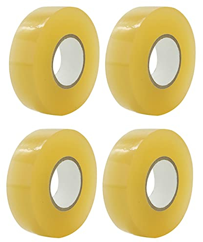 huanzhi 4 Pack Hockey Klebeband, Mehrzweck Klebeband, Durchsichtig, Schienbein Schoner, Socken Band, Rolle, Sport Ausrüstung, 2,4 cm x 28 M