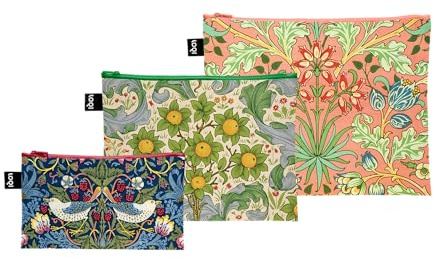 William Morris Recycled Zip Pockets