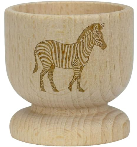 'Zebra' Wooden Egg Cup (EC00025187)