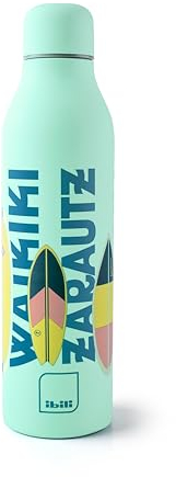 IBILI Botella termo doble pared Surf Keel 500 ml, Acero Inoxidable 18/10, Doble pared, Reutilizable