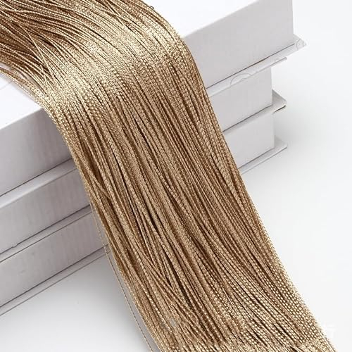 2 Stücke Fadengardine Fadenvorhang -100 x 200 cm Türvorhang Fäden als Raumteiler Fliegenschutz oder Dekoration kürzbar waschbar Dekovorhang Fadengardine für Party Hochzeit Raumdekoration-Sekt