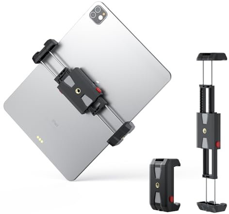 VRIG Direct Tablet & Phone Mount Adapter, Compatible with iPad Pro, Air, Mini & 4.7-12.9 Inch Devices, Tripod, Selfie Stick & Monopod Adapter
