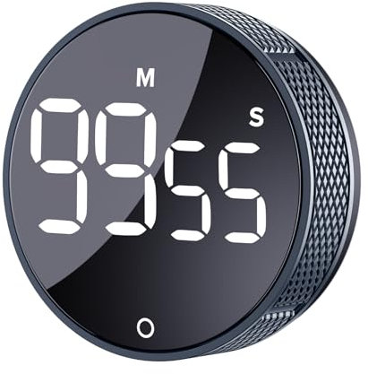 Temporizadores Digitales de Cocina,temporizadores visuales, Pantalla LED Grande, Temporizador de Cuenta atrás magnético,Cocina, Fitness, Hornear, estudiar, fácil para niños y Mayores (Azul Estrella)