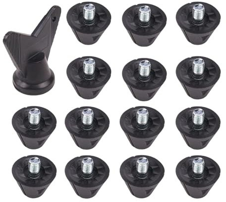 Harilla 14x Replacement Spikes Football Boot Studs Screw in Professional Turf M5 Rugby Shoes Studs for Training Indoor Outdoor Sports