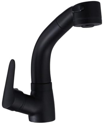 Uonlytech Schwarzer Küchen-wasserhahn Aus Höhenverstellbar Mit Einhebelmischer Für Warm Und Kaltwasser Für Zuhause Und Küche