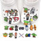 Gyoungt 25PCS War Cartoon Shoes Charms Cool Shoe Charms Set with Different Pattemm for Decoration for Kids Boys Girls Car (black)