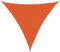 vidaXL Voile d'ombrage 160 g/m² Triangulaire Orange 5x5x5 m PEHD, Voile de Soleil, Voile d’ombrage, Store de Patio, Voile de Pare-Soleil