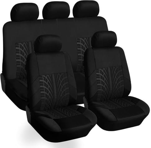 LJHGYUOAYT Auto SitzbezüGe FüR Suzuki Swift 2005-2024,Sitzschoner Schonbezug rutschfest Und Sind VerschleißFest Kompletter Satz Innenraum Auto-ZubehöR,A/Black