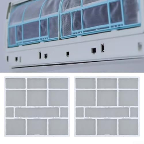 2 filtros de aire acondicionado, filtros de aire acondicionado, repuesto para unidad interior de CA (30,7 x 28,5 cm)