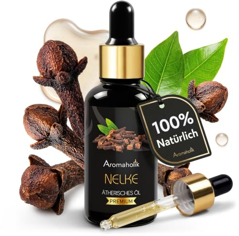 Nelkenöl BIO 30 ml – 100% natürlich, ätherisches Öl aus Indien für Diffuser, Saunaaufguss & Aromatherapie, Zertifiziertes Öl für Sauna & Massage