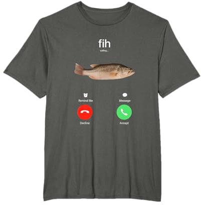 Fih Calling Remind me Nachricht Ablehnen Telefonanruf annehmen T-Shirt