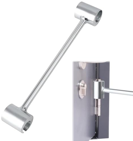 Door Hinge Adjustment Tool, 0.55–0.75 Heavy Gauge Hinge Gap Adjusting Wrench Tool, Adjustable Door Hinge Repair Spanner Hinge Bender Tool for Standard Door Commercial Doors