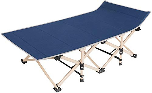 YKMYXZ garden chairs， With Night Bed Office Simple Folding Chair Single Lunch Break Travel Camping Blue, Gray, Red 190 * 71 36cm Durable(Blue)
