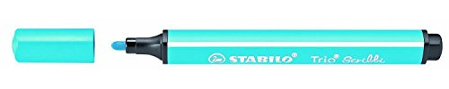 Triangular Fibre-Tip Pen - STABILO Trio Scribbi - Pack of 1 - Light Blue