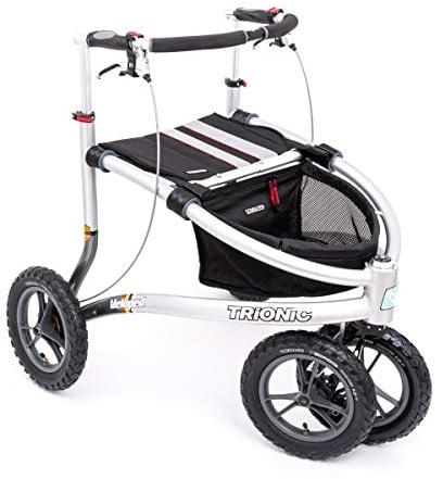 TRIONIC Rollator Veloped Tour 12er M schwarz/reflex/rot