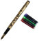 Gullor Advanced Fountain Pen Jinhao 5000 Golden and Black Dragon Year with Gift Box and Ink cartridges