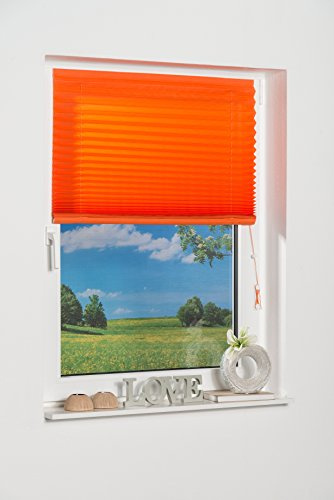 K-home Klebe-Plissee Terracotta Lichschutz 90 x 130 (B x L)