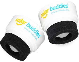 Solar Buddies Ersatz-Duo-Aufsätze (dies ist kein vollständiger Applikator, nur Duo-Aufsätze) für den kinderfreundlichen, nachfüllbaren Sonnencreme-Applikator von Solar Buddies mit Schwamm